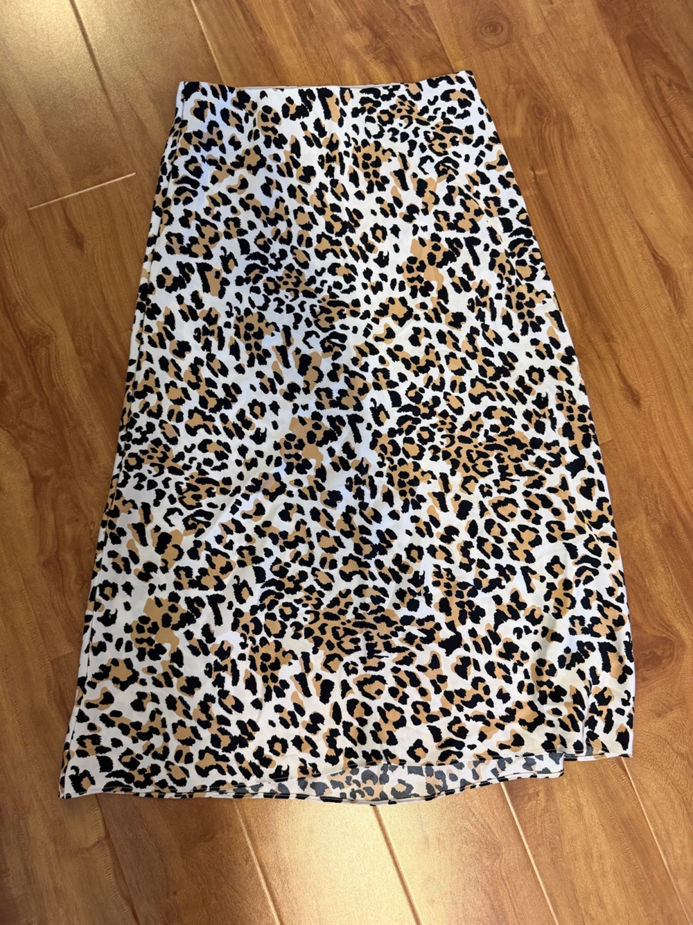 Babaton Leopard Print Skirt in Black, Tan & Cream
